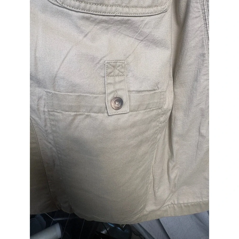 Duluth Trading Co Mens Tan Cotton Canvas Chore Coat Field Jacket Blazer L Tall